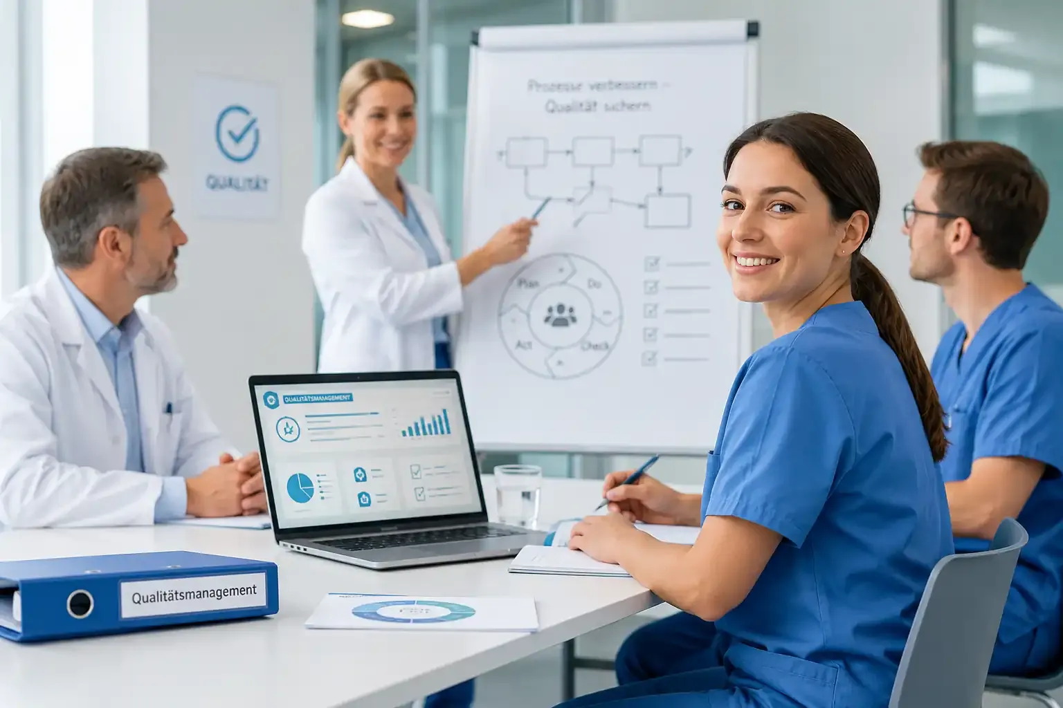 Weiterbildung zur/zum Qualitätsmanagement-Beauftragten  in Praxen, MVZs und Kliniken (IHK) 